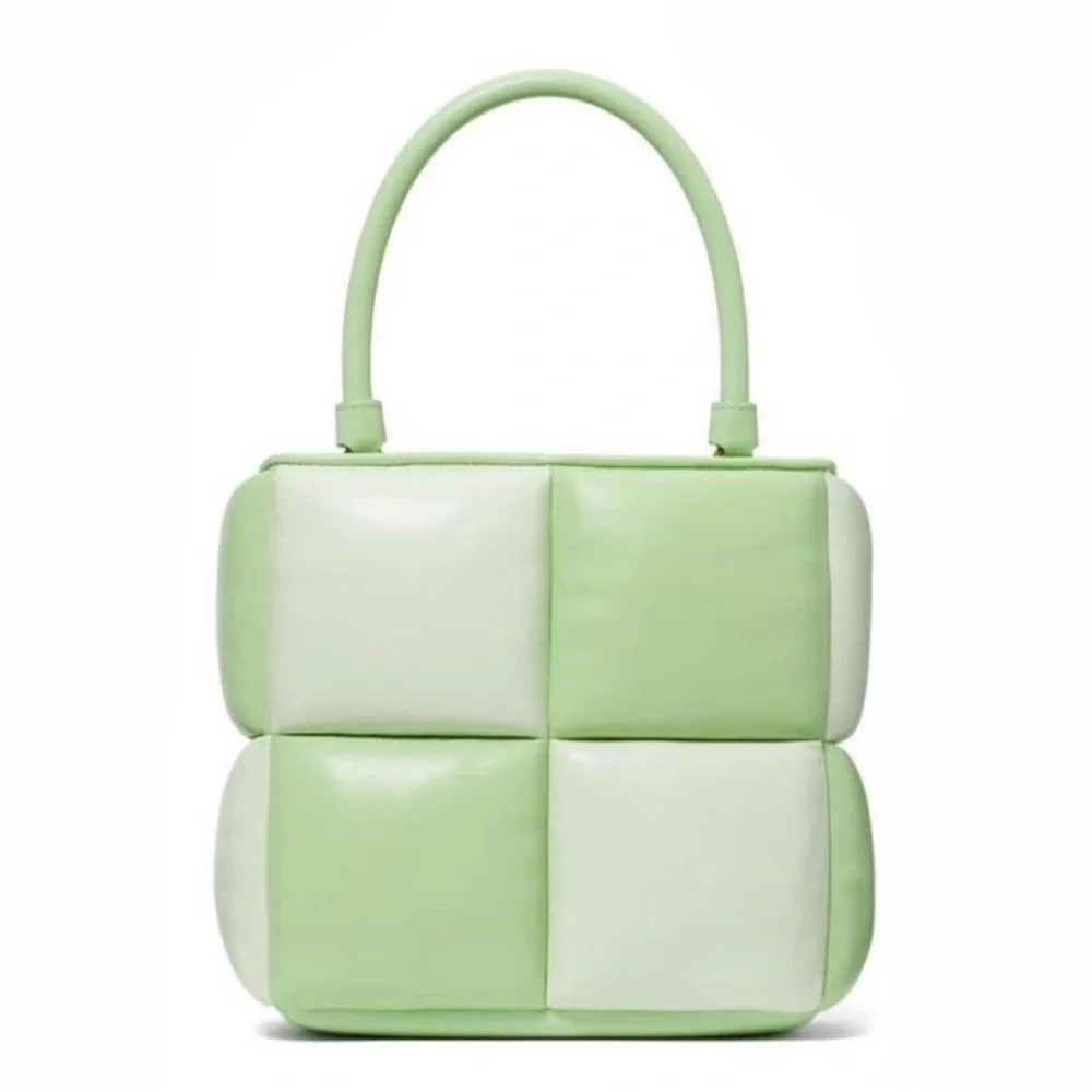 Kate Spade Boxy Colorblocked Tote, Serene Green Multi NWT
